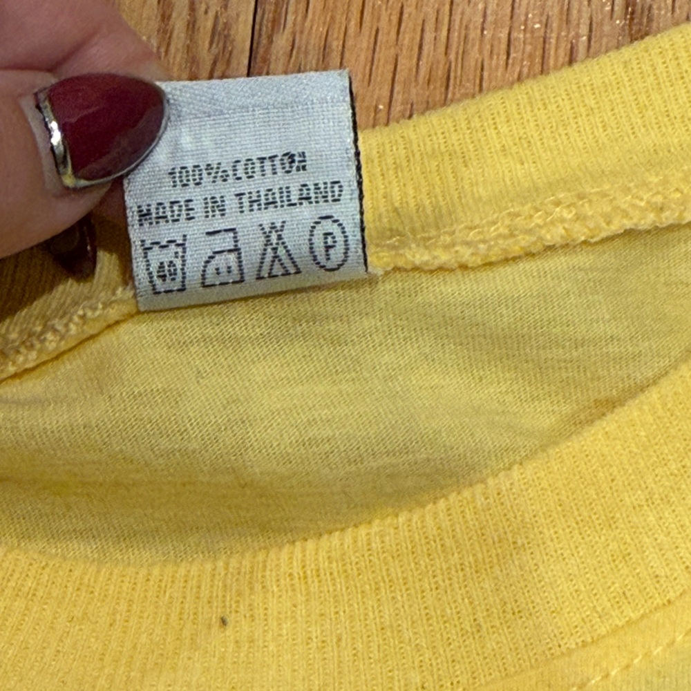 Yellow and red "Sickening" 100% cotton tee - Picture 4 of 6